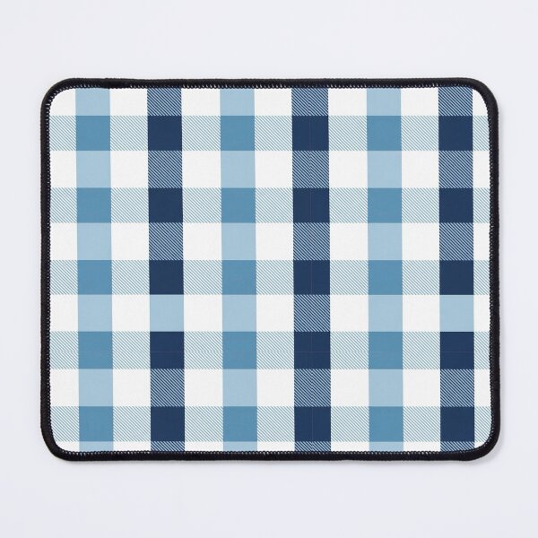 Item preview, Blue Gingham Plaid Seamless Pattern – Classic Checkered Cottagecore Farmhouse Picnic Fabric Design designed and sold by unique0703.
