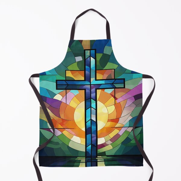 Item preview, Stained Glass Cross with Sunburst designed and sold by Daniel Abdelmaseih.