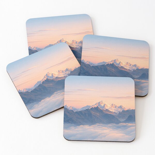 Item preview, Sunrise Over Snowy Peaks designed and sold by darekkocurek.