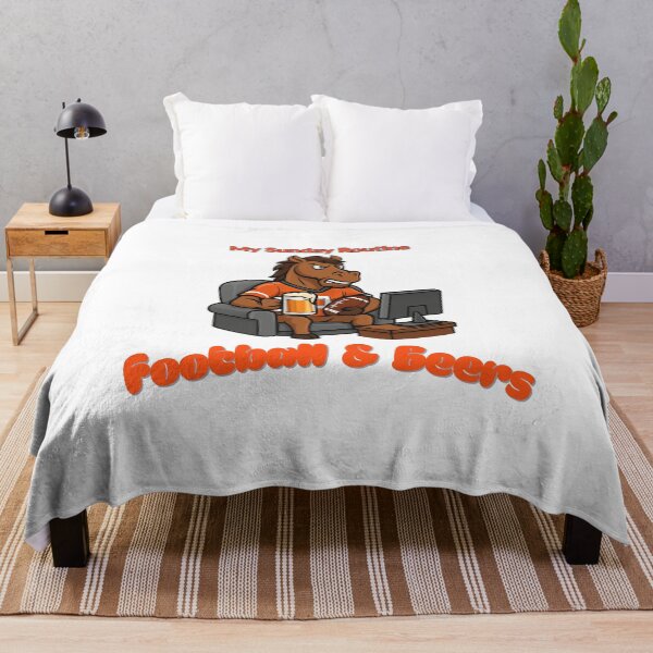 Item preview, Denver Broncos Sunday Routine Football and Beers Game Day T-Shirt designed and sold by ThatFootball12.