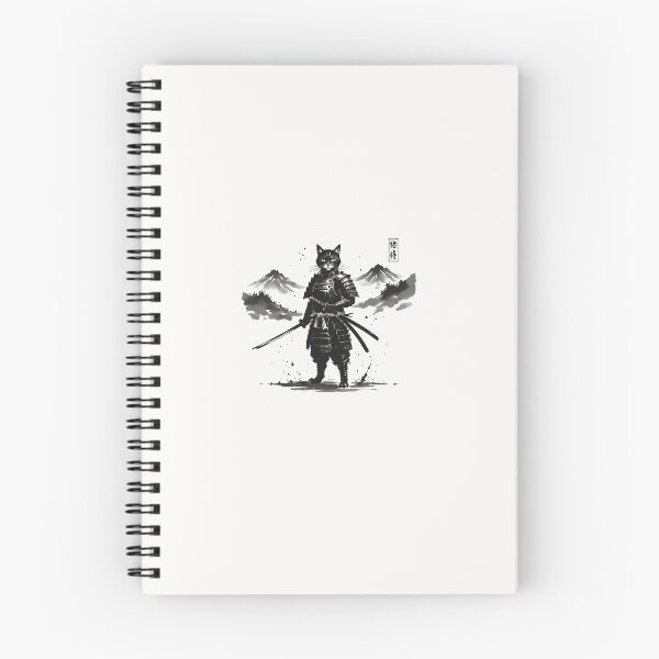 Item preview, Zen Warrior Cat Japanese Art designed and sold by Intomindfood.