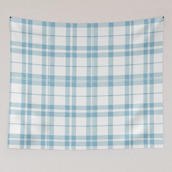 Item preview, Light Blue Plaid Seamless Pattern – Classic Tartan Checkered Cottagecore Farmhouse Fabric Design designed and sold by unique0703.
