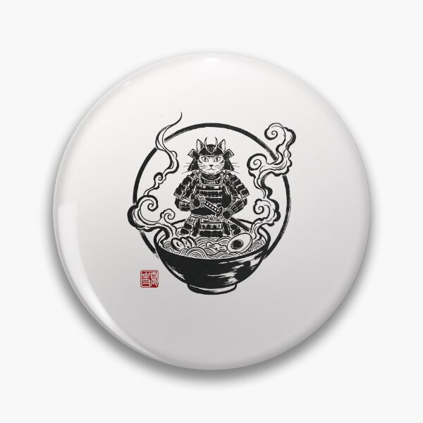 Item preview, Dark Zen Cat Japanese Ramen Art designed and sold by Intomindfood.