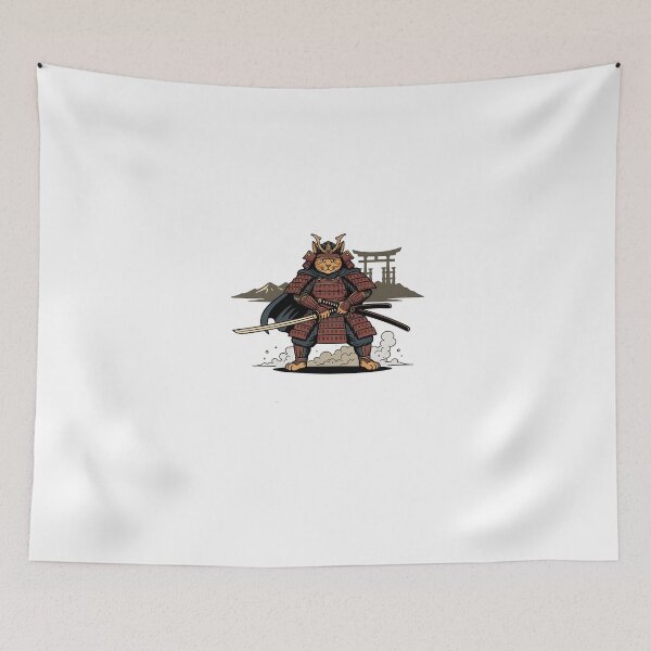 Item preview, Ronin Cat Japanese Vintage Art designed and sold by Intomindfood.