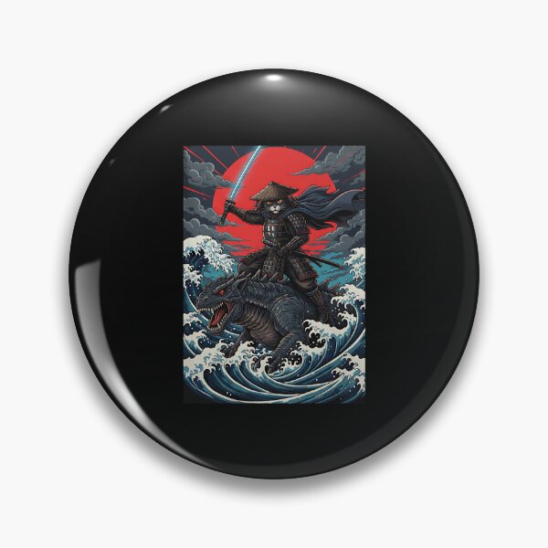 Item preview, Ronin Kaiju Cat Japanese Epic designed and sold by Intomindfood.