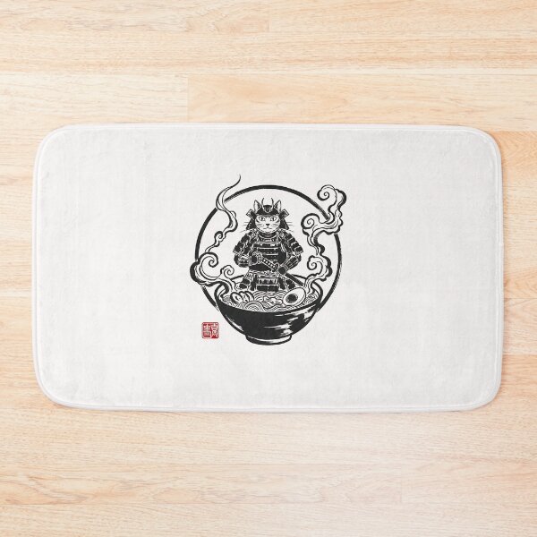 Item preview, Dark Zen Cat Japanese Ramen Art designed and sold by Intomindfood.