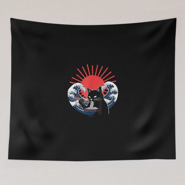 Item preview, Dark Ramen Cat Japanese  designed and sold by Intomindfood.