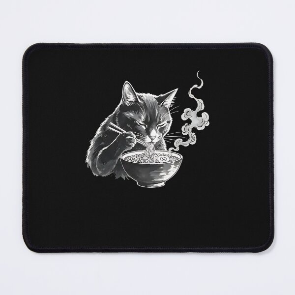 Item preview, Zen Ramen Cat Japanese Ink Art designed and sold by Intomindfood.