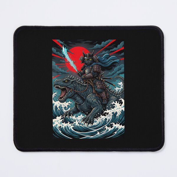 Item preview, Samurai Kaiju Cat Japanese Epic designed and sold by Intomindfood.