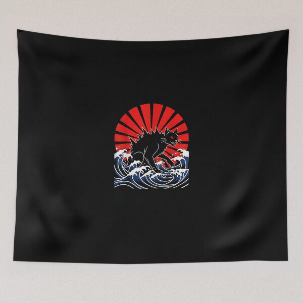 Item preview, Dark Kaiju Cat Japanese  designed and sold by Intomindfood.