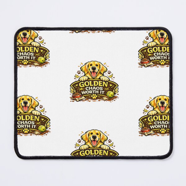 Item preview, Golden Chaos Worth It Golden Retriever Gift designed and sold by WildVista.