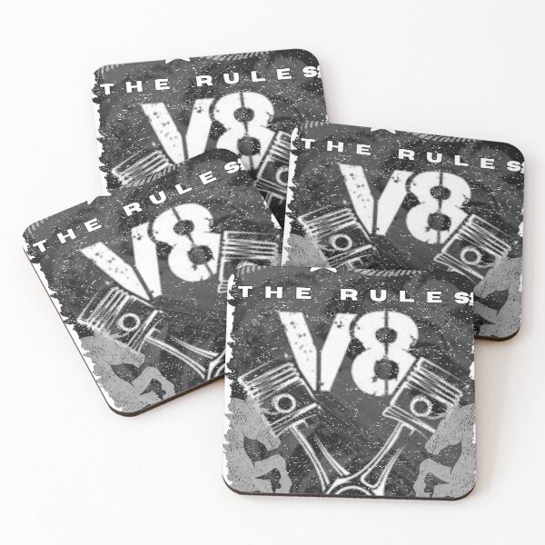 Item preview, A bold, distressed V8 engine design for those who live life one horse at a time. designed and sold by PhraseCreatives.