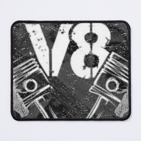 Item preview, A bold, distressed V8 engine design for those who live life one horse at a time. designed and sold by PhraseCreatives.