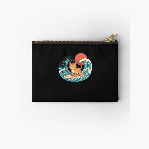 Item preview, Cute Surf Cat Japanese Art designed and sold by Intomindfood.