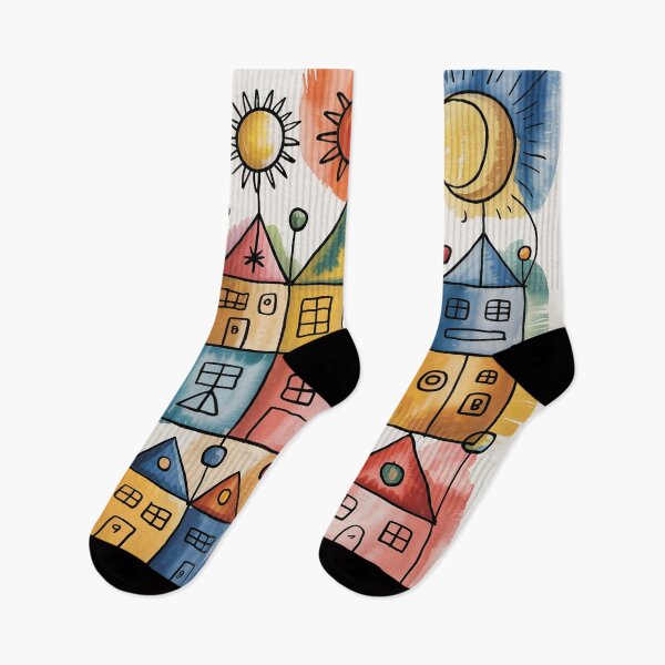 Item preview, Paul Klee Inspired Abstract Village – Bauhaus Geometric Celestial Art Print designed and sold by Tamas Das.