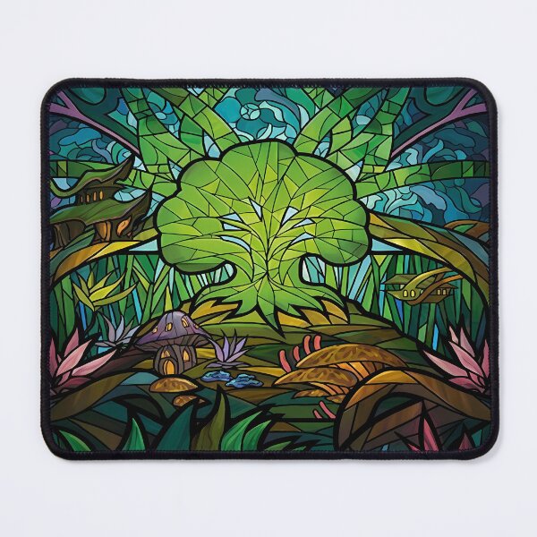Item preview, Stained Glass Forest Magic the Gathering designed and sold by Daniel Abdelmaseih.