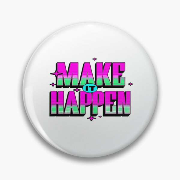 Item preview, Vibrant “Make It Happen” Motivational Graphic – Bold Inspiring Typography for Prints & Merch designed and sold by Bright Nest Studio.