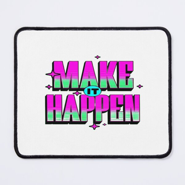 Item preview, Vibrant “Make It Happen” Motivational Graphic – Bold Inspiring Typography for Prints & Merch designed and sold by Bright Nest Studio.