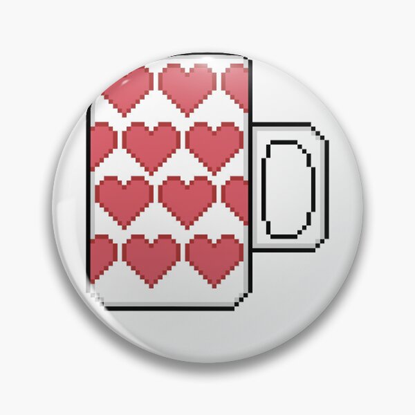 Item preview, Heart Coffee Mug - Pixel Art designed and sold by SP-workshop.