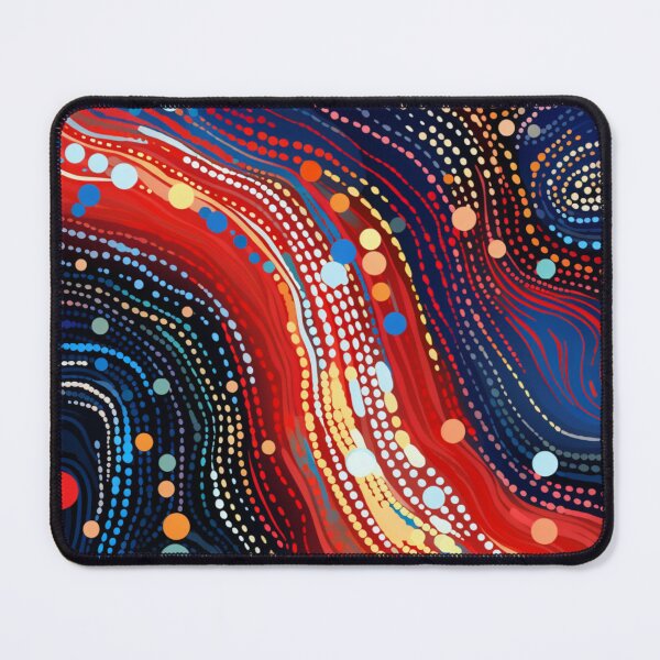 Item preview, Aboriginal Inspired Dot Art - With Lava Red-Hot Main Stream designed and sold by GrinGalore.