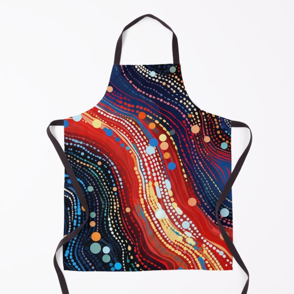 Item preview, Aboriginal Inspired Dot Art - With Lava Red-Hot Main Stream designed and sold by GrinGalore.