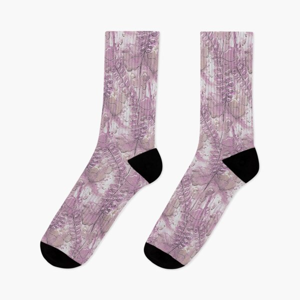 Item preview, Leaf and Foliage Abstract in Pink designed and sold by Artistestella.