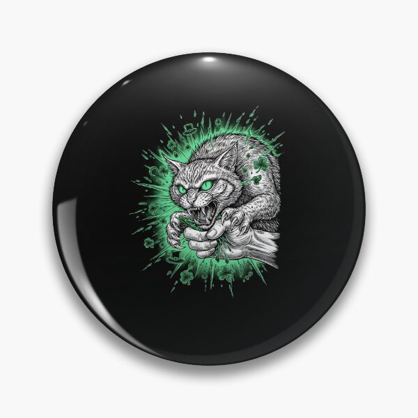 Item preview, Unhinged Japanese Cat – St Patrick’s Day Lucky Rage designed and sold by Intomindfood.