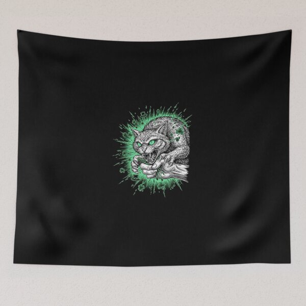 Item preview, Unhinged Japanese Cat – St Patrick’s Day Lucky Rage designed and sold by Intomindfood.