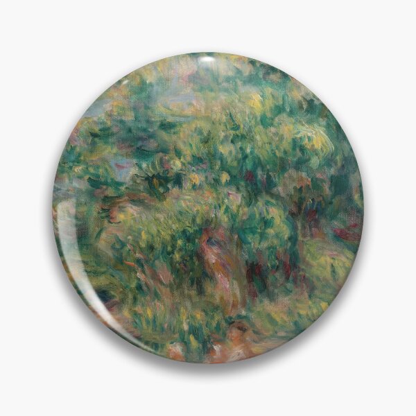 Item preview, Lavandieres Au Bord Du Loup by Pierre-Auguste Renoir: Impressionist Garden Poster designed and sold by artofuniverse.