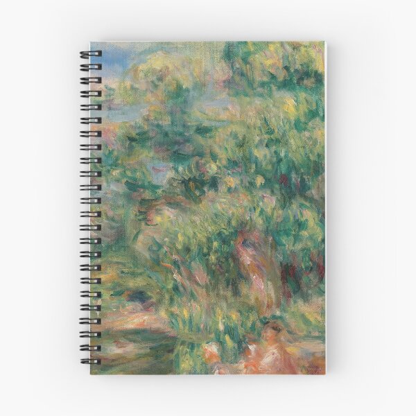 Item preview, Lavandieres Au Bord Du Loup by Pierre-Auguste Renoir: Impressionist Garden Poster designed and sold by artofuniverse.