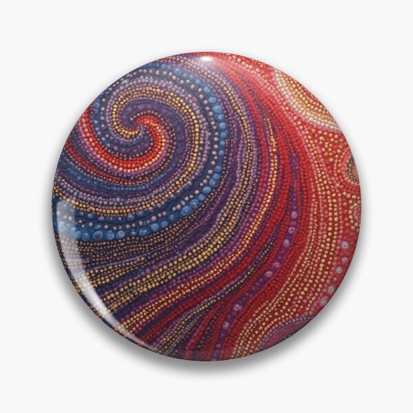 Item preview, Aboriginal Inspired Dot Art - Abstract Red-Hot designed and sold by GrinGalore.