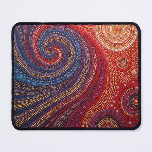 Item preview, Aboriginal Inspired Dot Art - Abstract Red-Hot designed and sold by GrinGalore.