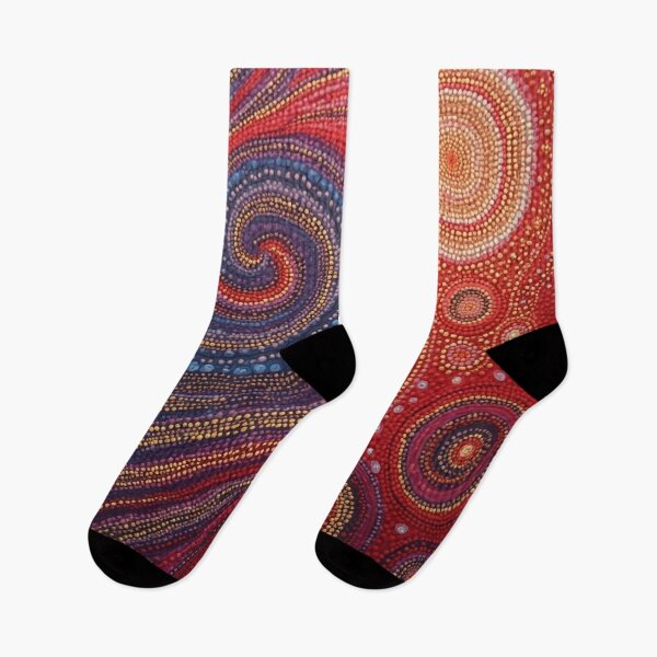 Item preview, Aboriginal Inspired Dot Art - Abstract Red-Hot designed and sold by GrinGalore.