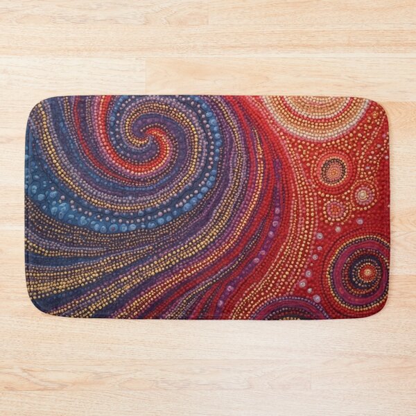 Item preview, Aboriginal Inspired Dot Art - Abstract Red-Hot designed and sold by GrinGalore.
