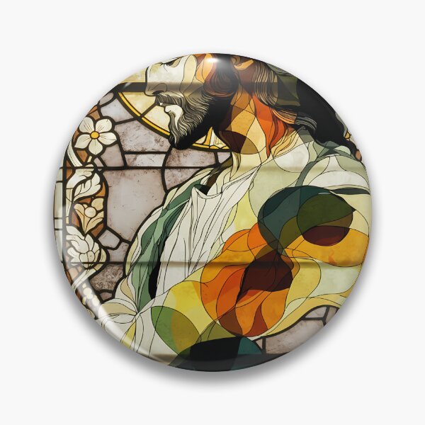 Item preview, Stained Glass of Jesus designed and sold by Daniel Abdelmaseih.