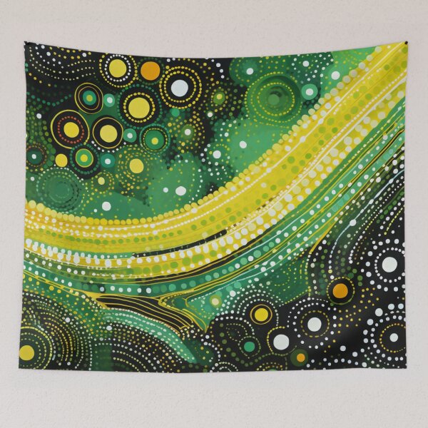 Item preview, Aboriginal Inspired Dot Art - With Acid Stream designed and sold by GrinGalore.