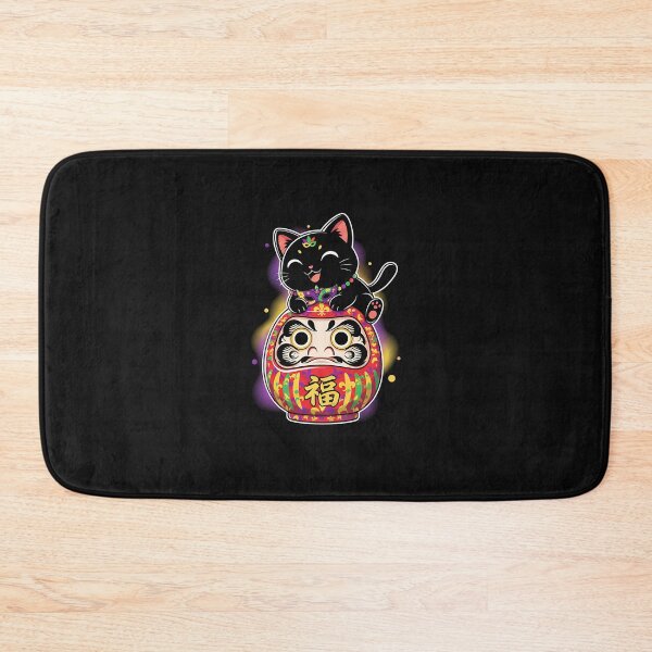 Item preview, Mardi Gras Japanese Daruma Cat – Carnival Kawaii Style designed and sold by Intomindfood.