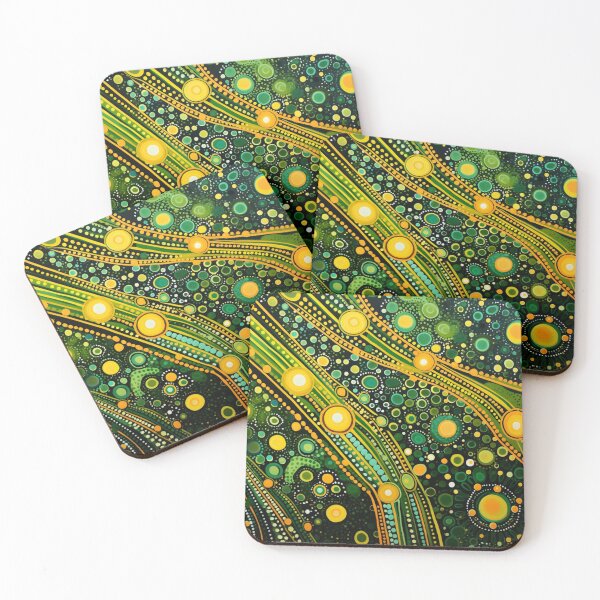 Item preview, Aboriginal Inspired Dot Art - With Acid Streams designed and sold by GrinGalore.