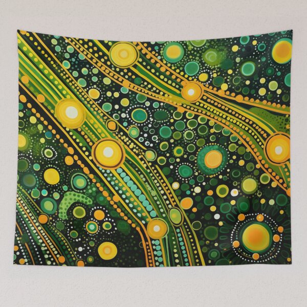 Item preview, Aboriginal Inspired Dot Art - With Acid Streams designed and sold by GrinGalore.