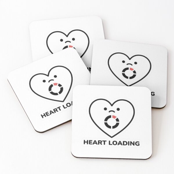 Item preview, Heart Loading Sticker – Cute Love Humor – Minimal Tech Style Heart Design designed and sold by Vegasstickers.