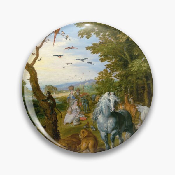 Item preview, Noah's Ark Paradise Landscape Animals Fine Art Print designed and sold by TheSoulOfArt.