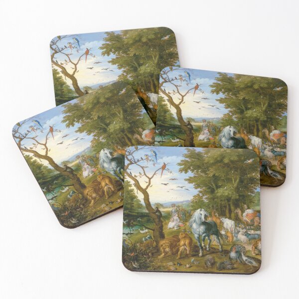 Item preview, Noah's Ark Paradise Landscape Animals Fine Art Print designed and sold by TheSoulOfArt.