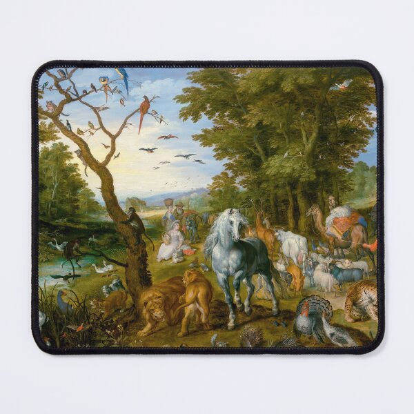 Item preview, Noah's Ark Paradise Landscape Animals Fine Art Print designed and sold by TheSoulOfArt.