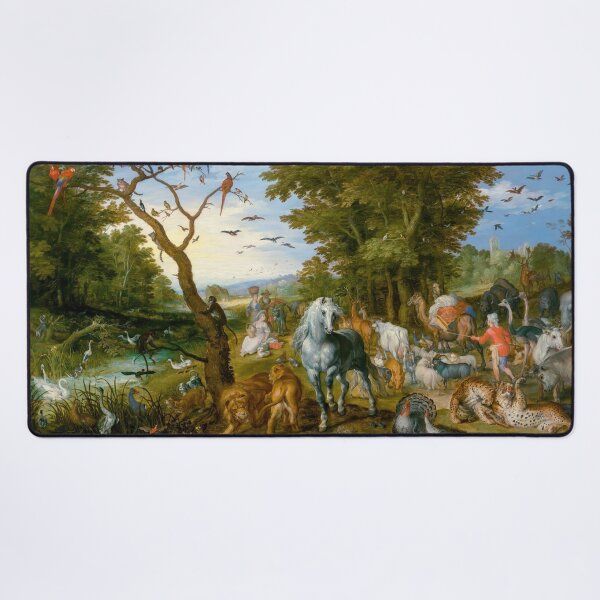Item preview, Noah's Ark Paradise Landscape Animals Fine Art Print designed and sold by TheSoulOfArt.
