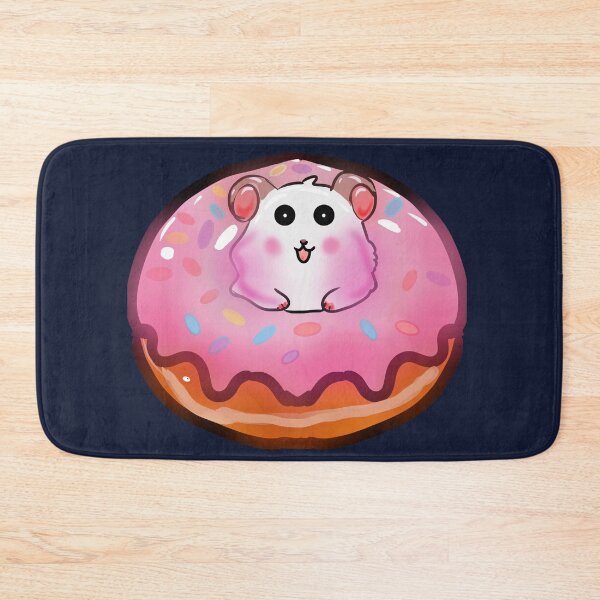 Item preview, Kawaii Hamster in a Pink Frosted Donut designed and sold by HopeAndHustle.