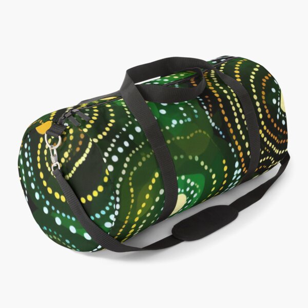 Item preview, Aboriginal Inspired Dot Art - Moss Green Circle Drops designed and sold by GrinGalore.