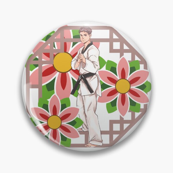 Item preview, Taekwondo Master & Lotus Flowers - Martial Harmony designed and sold by Kanniax.