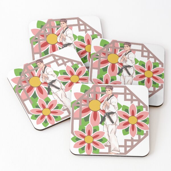 Item preview, Taekwondo Master & Lotus Flowers - Martial Harmony designed and sold by Kanniax.