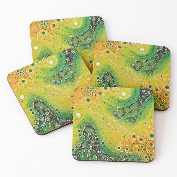 Item preview, Aboriginal Inspired Dot Art - Poisoned River designed and sold by GrinGalore.