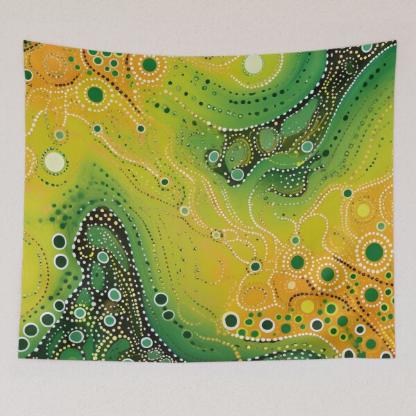 Item preview, Aboriginal Inspired Dot Art - Poisoned River designed and sold by GrinGalore.